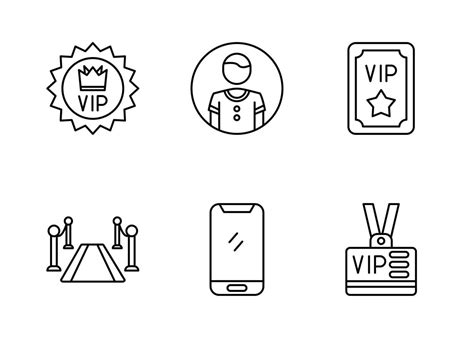 Membership Vector Icon Set 17463864 Vector Art at Vecteezy