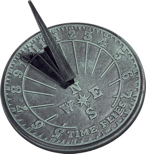 Cast Iron Numbers Sundial - Yard Envy