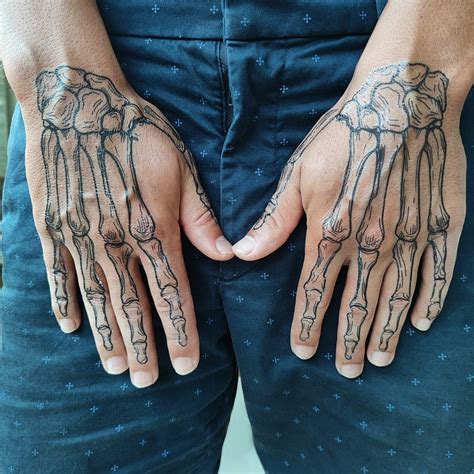 Skeleton Hands Skeleton Bones Hands Temporary Tattoo / Coco Hands ...