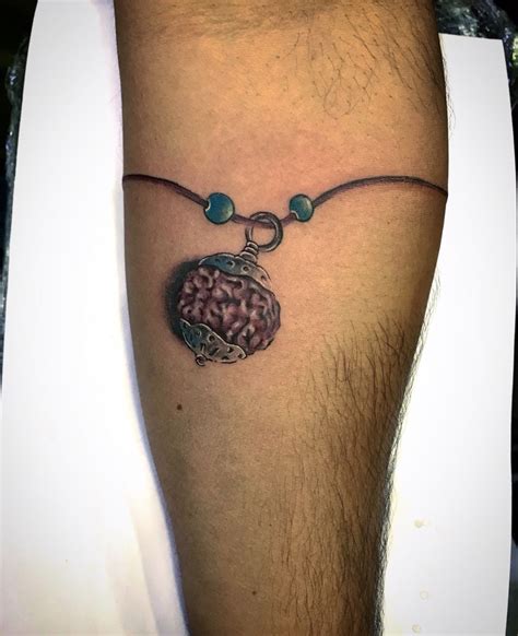 Realistic Rudraksha Tattoo