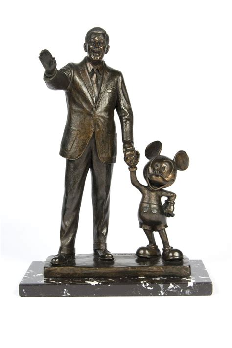 Walt Disney & Mickey Mouse "Partners" Bronze Sculpture.