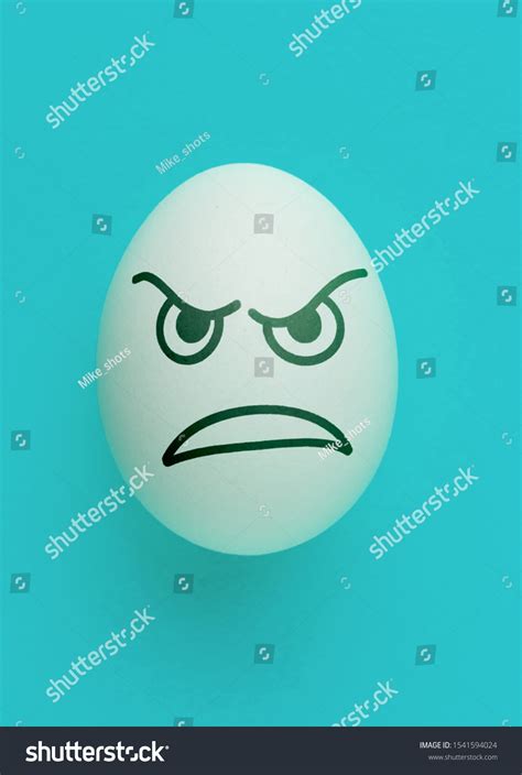 Evil Scary Angry Face Emotion Painted Stock Photo 1541594024 | Shutterstock