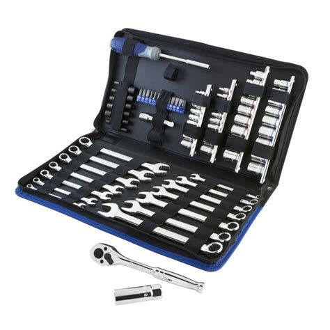 Kobalt Standard (SAE) and Metric Mechanic's Tool Set (80-Piece) in the Mechanics Tool Sets ...