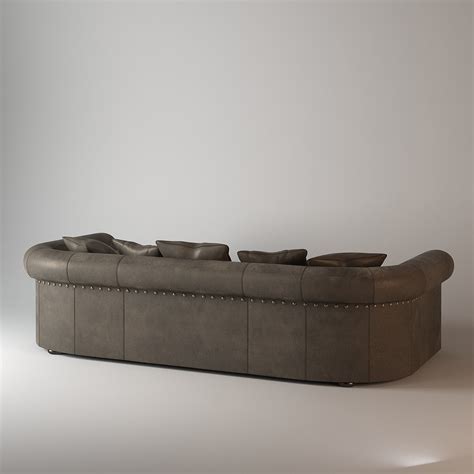 Alfred Baxter Leather Sofa 3D model | CGTrader