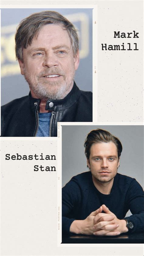 Sebastian Stan and Mark Hamill | Mark hamill, Sebastian stan, Father ...