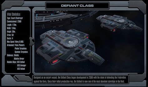 Starship Profile - Defiant by Jetfreak-7 on DeviantArt