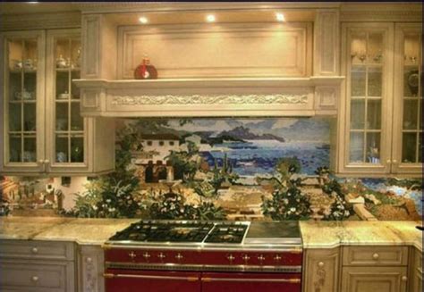 Mosaic Art in the Kitchen, turning walls into art - Mosaics Lab - contemporary mosaic art ...