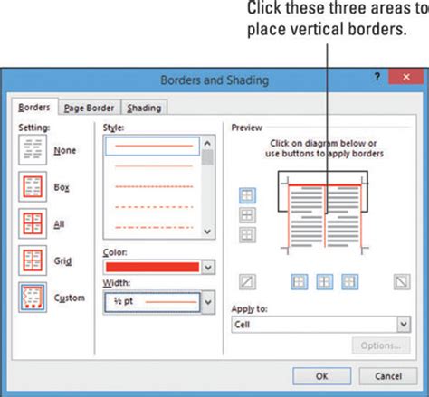 How to Format Table Borders in Word 2013 - dummies