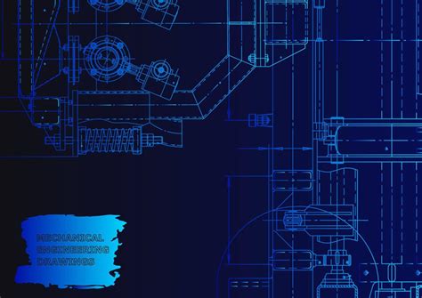 Sketch. Vector engineering illustration. Computer aided design systems ...