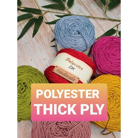 (Listing 1) 100g Polyester thick ply yarn crochet knitting *MIN ...