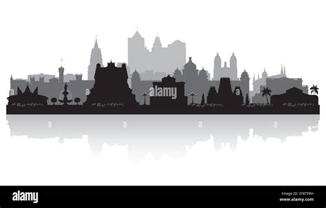 Bangalore India city skyline vector silhouette illustration Stock Vector Image & Art - Alamy