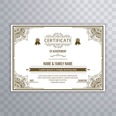 Beautiful creative certificate template design vector 258481 Vector Art at Vecteezy