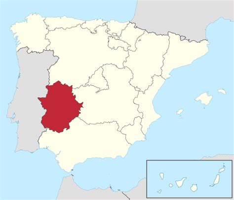 Mapa de Extremadura | Provincias, Municipios, Turístico y Carreteras de Extremadura España