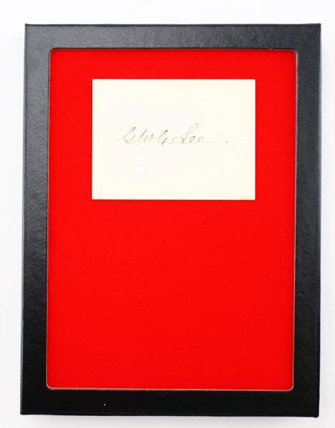 George Washington Custis Lee Autograph / SOLD | Civil War Artifacts - For Sale in Gettysburg