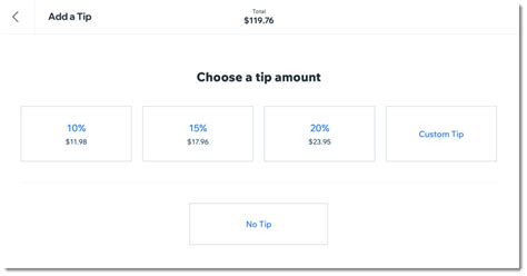 Wix Retail POS: Allowing Customers to Leave Tips | Help Center | Wix.com