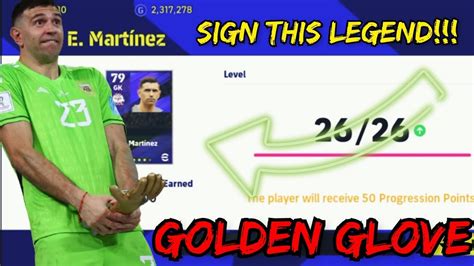 E Martinez signing/level training in efootball mobile 2023 - YouTube