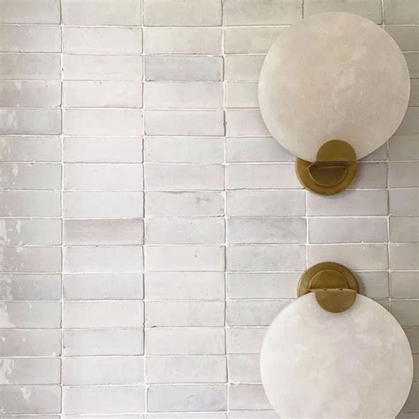 PURE WHITE 2x6 Rectangle Zellige | Zia Tile | Zellige tile, Bathroom inspiration, Tiles