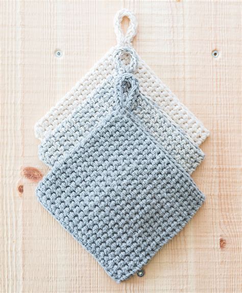 CROCHET PATTERN easy double thick potholders | Etsy | Crochet potholder patterns, Free crochet ...