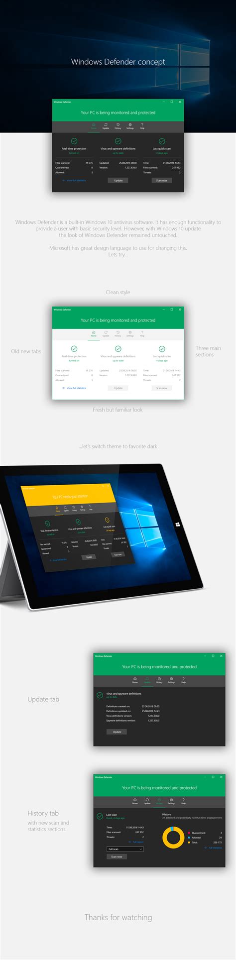 Windows Defender Concept :: Behance