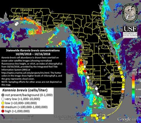 Red Tide Florida 2022 Map - Route Map 2022