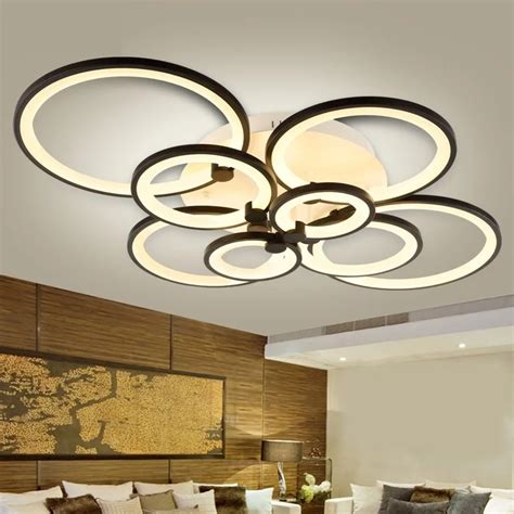 Creative 4/6/8/10 Aluminum Anodized LED Ceiling lamp Home & Commercial Office Interior Dimming ...