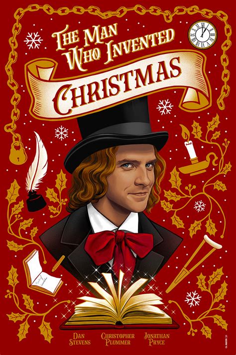 THE MAN WHO INVENTED CHRISTMAS - Illustrated Movie Poster by C.A. Martin on Dribbble