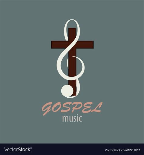 Logo gospel music Royalty Free Vector Image - VectorStock