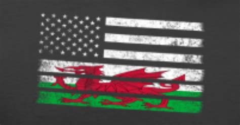 Welsh American Flag - USA Wales Shirt Men’s Premium T-Shirt | Spreadshirt