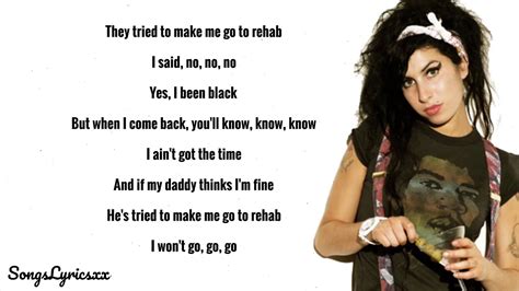 Amy Winehouse - Rehab (Lyrics) - YouTube