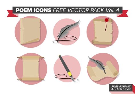 Poem Icons Free Vector Pack Vol. 4 - Download Free Vectors, Clipart ...