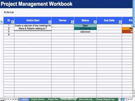 (4) Action Item List - Project Management - YouTube