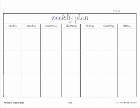 2 Week Schedule Template Printable | Example Calendar Printable