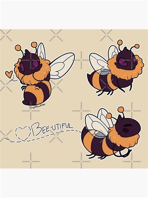 "fuzzy bees sticker pack" iPhone Wallet for Sale by Galaxxi | Redbubble