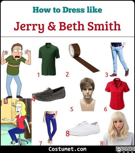 Beth and Jerry Smith (Rick and Morty) Costume for Cosplay & Halloween ...