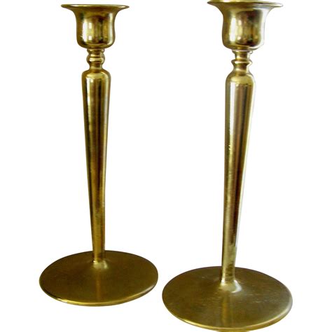 Simple yet bold, Brass Candlesticks, simple, stylish, and vintage! | Candlesticks, Vintage lamps