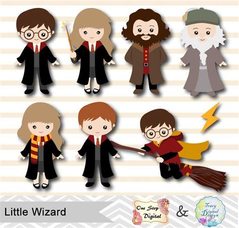 Harry Potter Style Digital Clipart Harry Potter Clip Art | Etsy | Harry ...