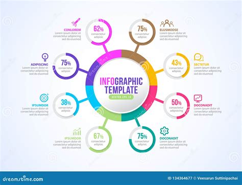 Infographic Presentation for Business Template Timeline Design Vector, Business Marketing. Stock ...