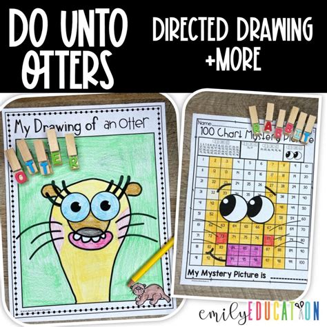 Do Unto Otters Activities Craft, Directed Drawing, Anchor Charts and more! - Emily Education