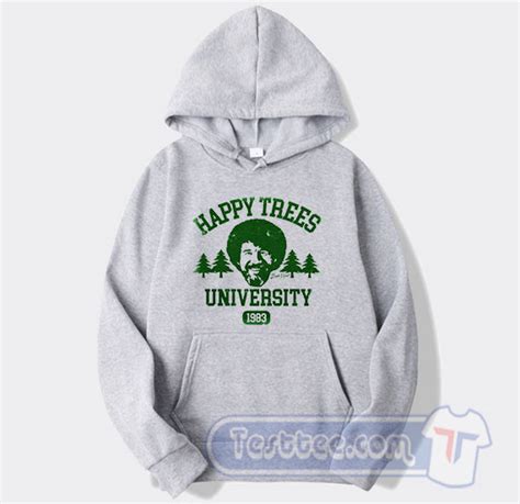 Happy Trees University Bob Ross Hoodie On Sale - Testtee.com