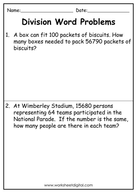 Division Worksheets 3rd Grade Math Easy Long Without - Division - Worksheets Library