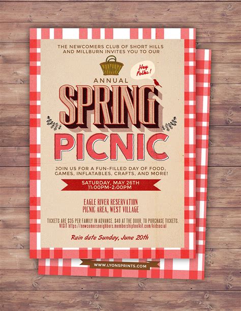 Neighborhood Picnic Invitation company picnic corporate | Etsy