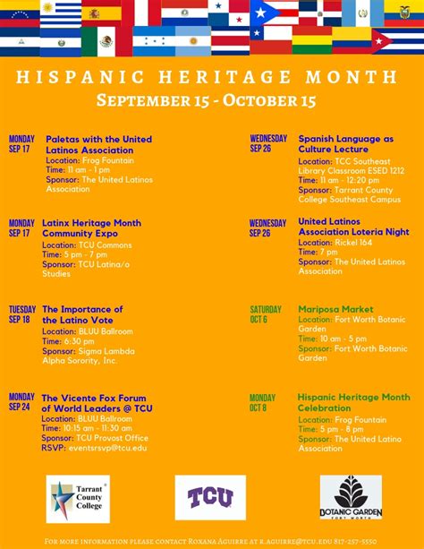 What2Do@TCU | Hispanic Heritage Month 2018