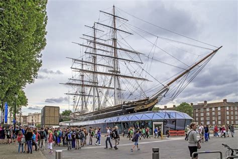 Schiffs-Museum Cutty Sark in Greenwich, London Redaktionelles Stockfotografie - Bild von ...