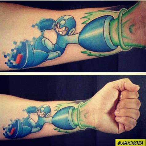 Megaman Tattoo | Gaming tattoo, Cartoon tattoos, Nintendo tattoo