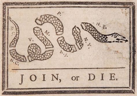 Benjamin Franklin's famous "Join, or Die" political cartoon offered at auction - Boing Boing