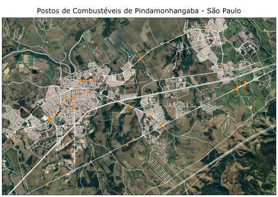 Postos de Combustíveis Pindamonhangaba map by Vale Geomarketing - Avenza Maps