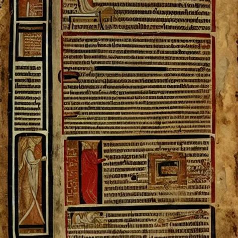 ancient greek manuscript with diagrams about laptops | Stable Diffusion ...