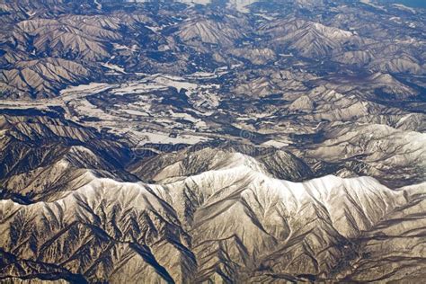 Landscape of Snow Mountains in Japan Near Tokyo Stock Image - Image of ...