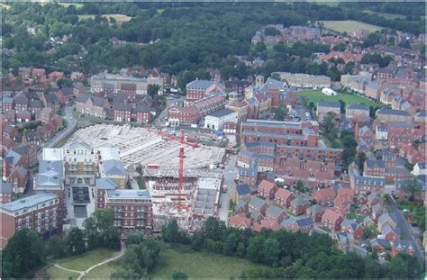 Aerial view of Dickens Heath new settlement (Source: Solihull Heritage... | Download Scientific ...