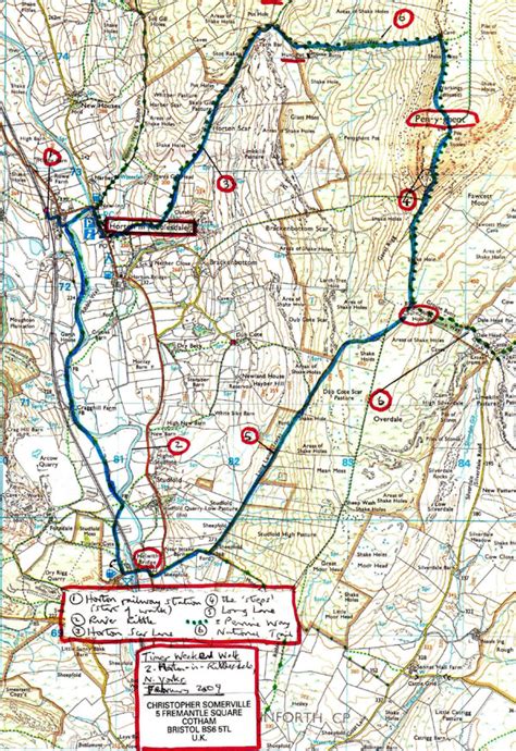 Pen-y-ghent Map